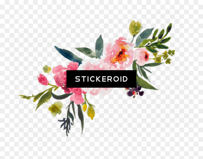 Transparent Watercolor Bouquet Png - Transparent Background Flowers Png, Png Download - png flowers download
