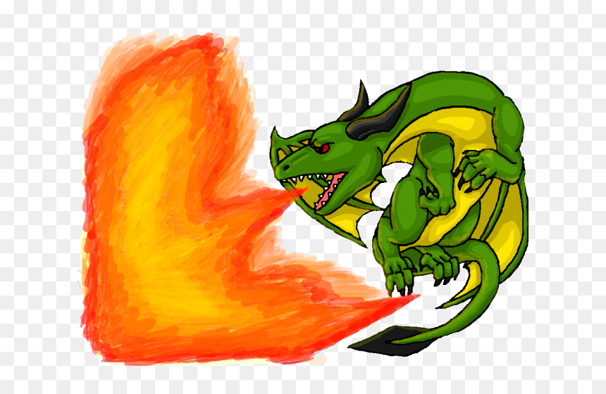 Cartoon Dragon Breathing Fire, HD Png Download - chhota bheem png