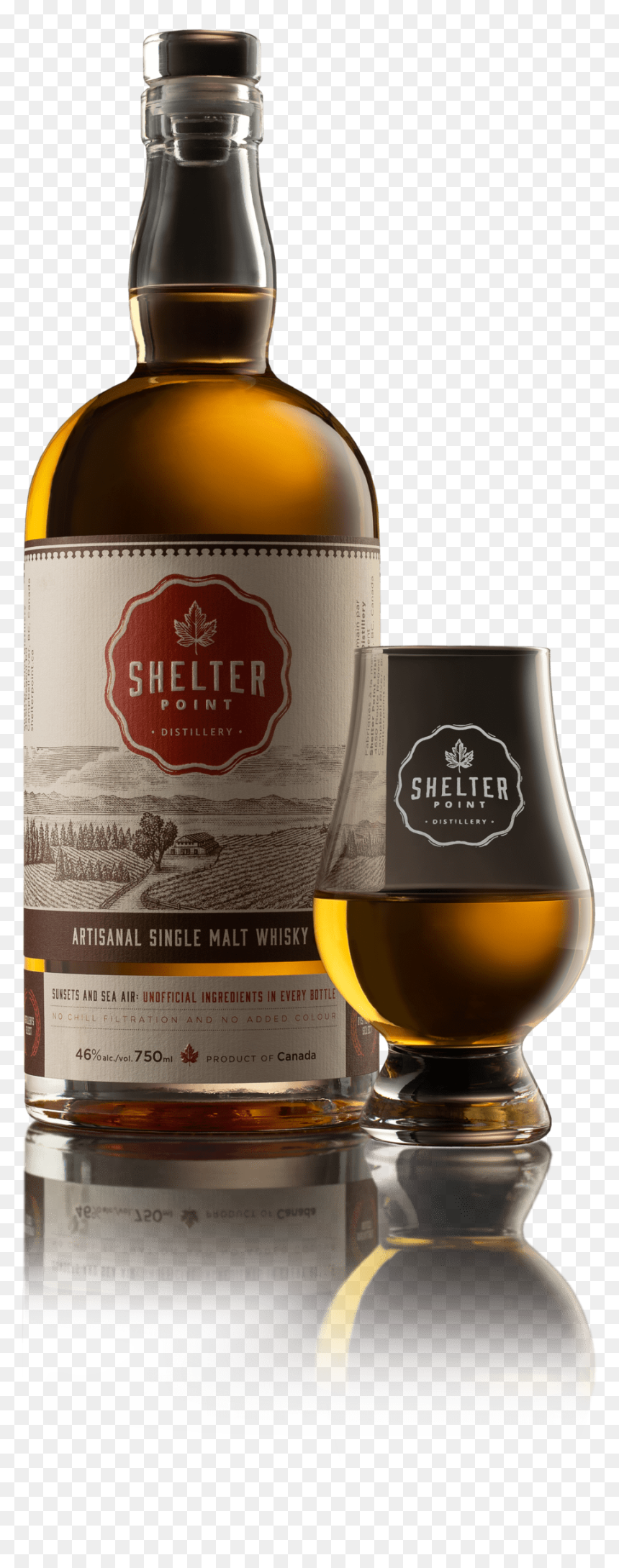 Transparent Fireball Whiskey Png - Shelter Point Classic Single Malt Whisky, Png Download - whiskey bottle png