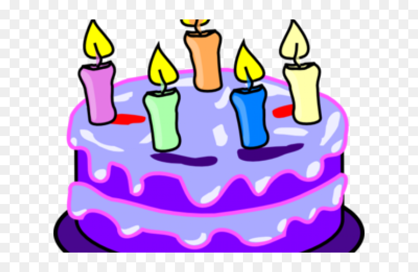Happy Birthday Cake Clipart - Birthday Cake Clipart, HD Png Download - 1st birthday candle png