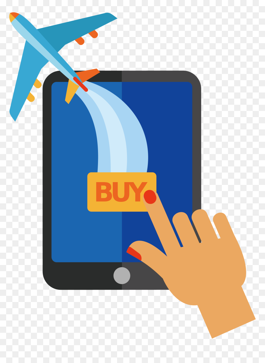 Clip Art Transparent Library Flight Logo Clip Art Book - Online Ticketing Vector Png, Png Download - flight vector png