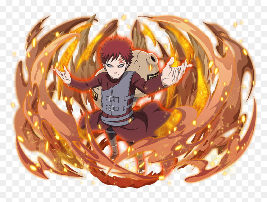 나루 티밋 블레이 징 6 성, HD Png Download - gaara png