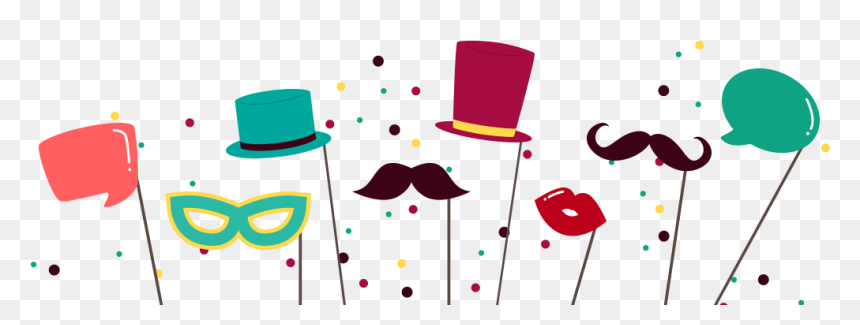 1 Hour Rental - Booth Props Transparent Png, Png Download - photo booth png