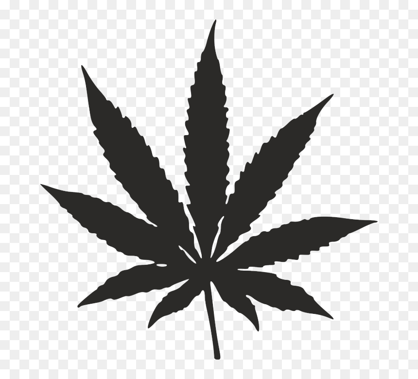 Black Leaf Png - Pot Leaf, Transparent Png - weeds png