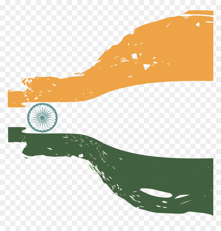 Indian Tricolour Art Png, Transparent Png - indian tricolour art png