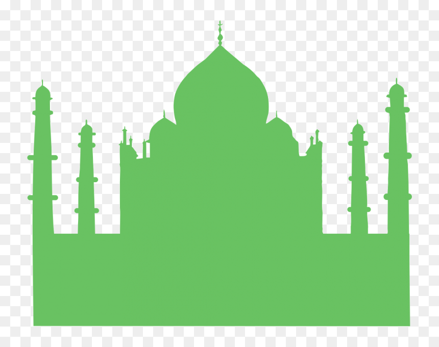 Taj Mahal Silhouette Png, Transparent Png - taj mahal silhouette png