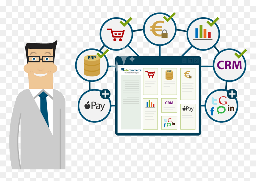 E-commerce - Cartoon, HD Png Download - e commerce png