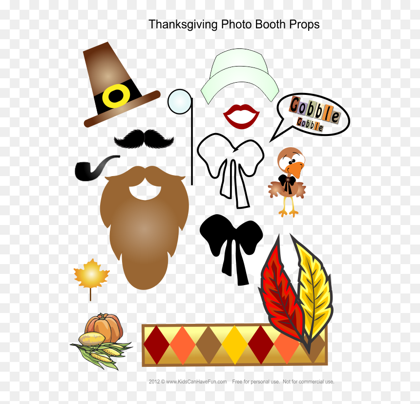 Enjoy A Variety Of Thanksgiving Activities For Kids - Thanksgiving Photo Props Printable, HD Png Download - happy thanksgiving banner png
