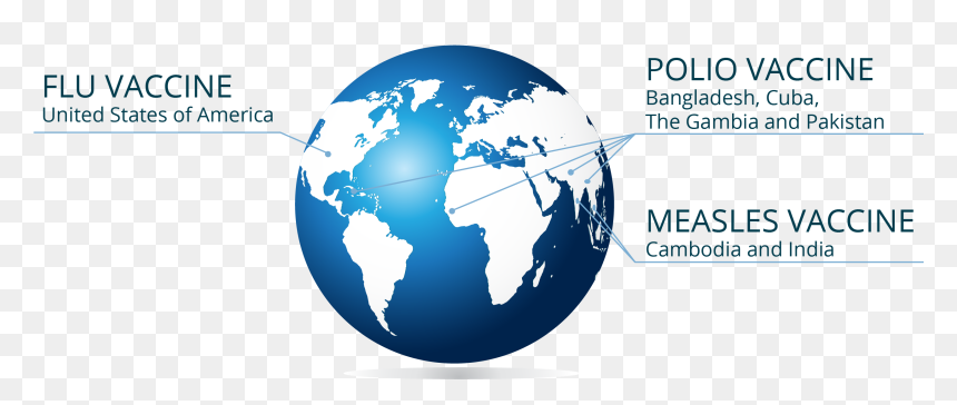 World Globe Continents And Oceans, HD Png Download - india globe png