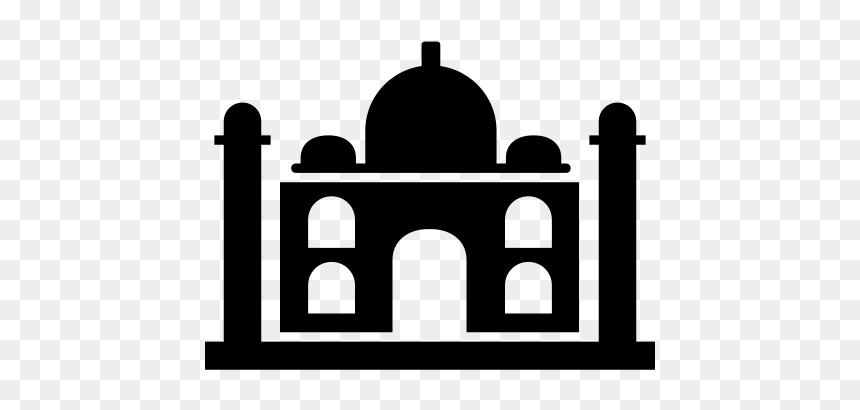 Arch, HD Png Download - taj mahal silhouette png