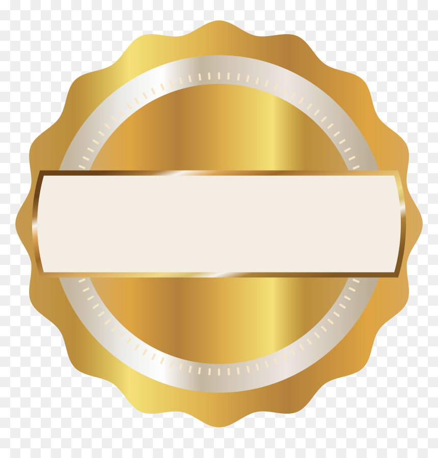 Gold Seal Badge Png Clipart Image - Png Badges, Transparent Png - gold seal png