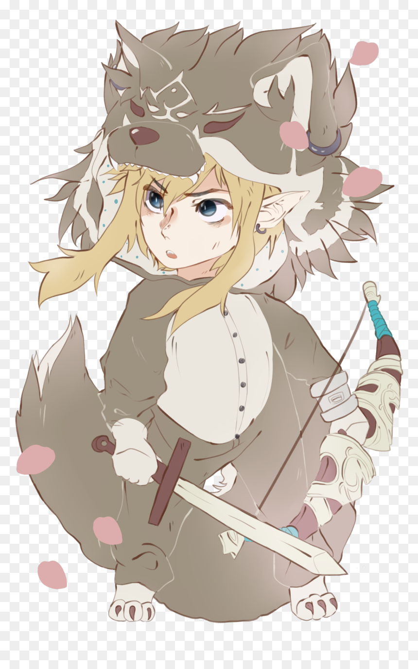 Breath Of The Wild Link In A Wolf Link Kigurumi~, HD Png Download - link breath of the wild png