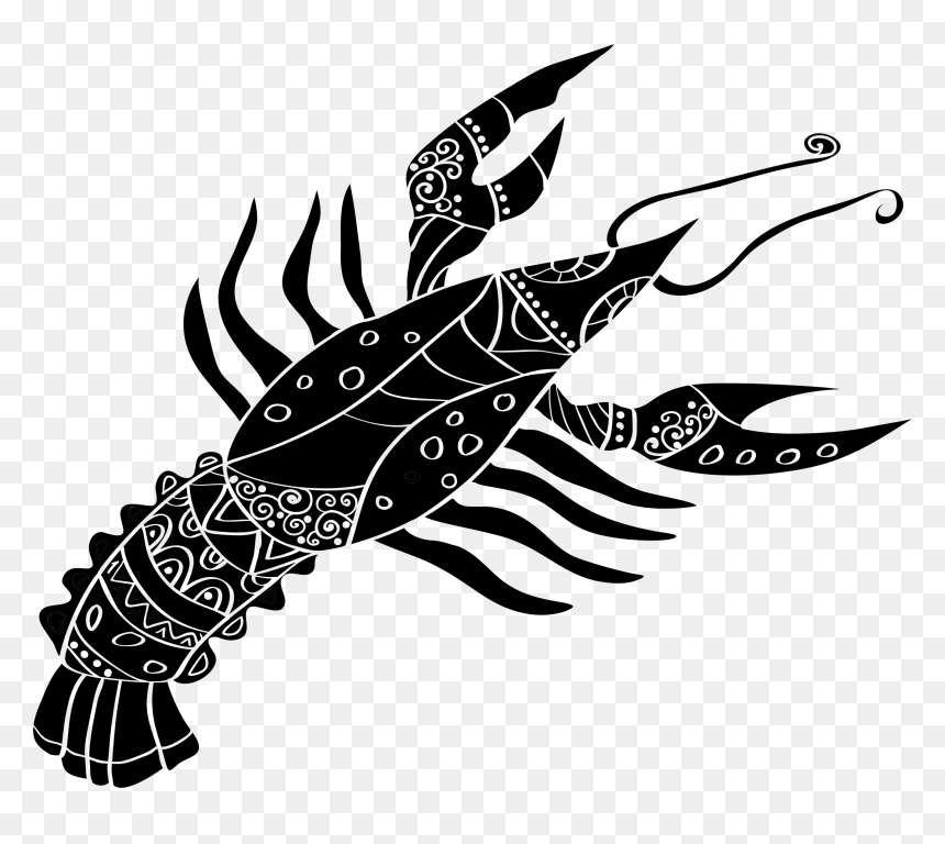 Cancer Clip Arts - Lobster Horoscope Sign, HD Png Download - cancer png