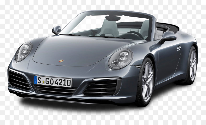 Grey Porsche 911 Carrera Car - Porsche 911 Carrera Cabriolet, HD Png Download - porsche png