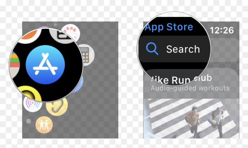 Press The Digital Crown To Go To The Home Screen, Tap - Apple Store On Apple Watch, HD Png Download - app store logo png