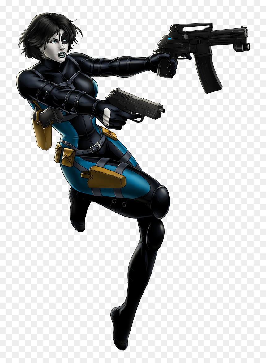 Domino Portrait Art - Marvel Avengers Alliance Domino, HD Png Download - domino png