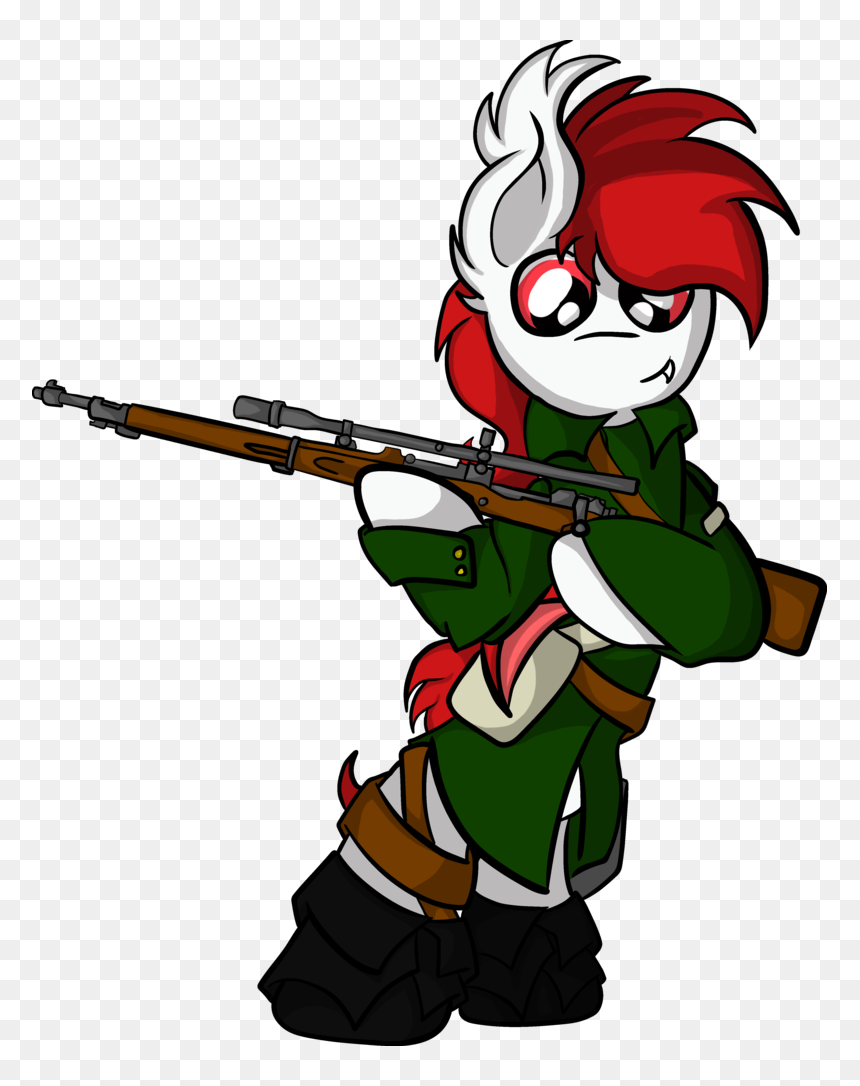 Transparent Ww2 Clipart - Cartoon, HD Png Download - cod sniper png