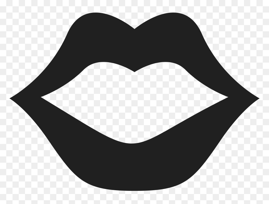 Black And White Lips Png, Picture - Рот Иконка, Transparent Png - lipsense png