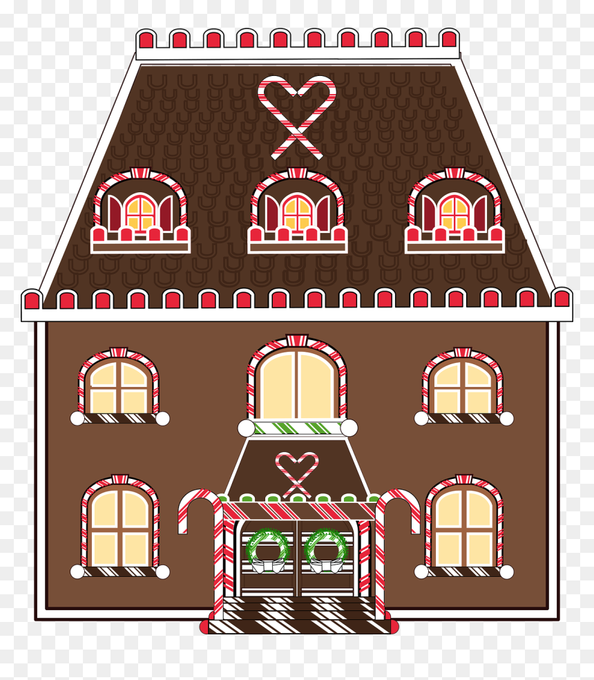 Gingerbread House, HD Png Download - gingerbread house png