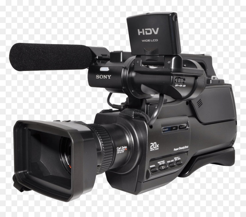 Hdv Sony Video Camera - Transparent Video Camera Png, Png Download - camara png