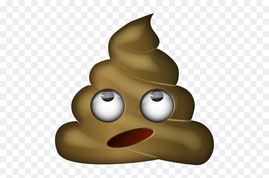 Poop Emoji With Mustache, HD Png Download - rolling eyes emoji png