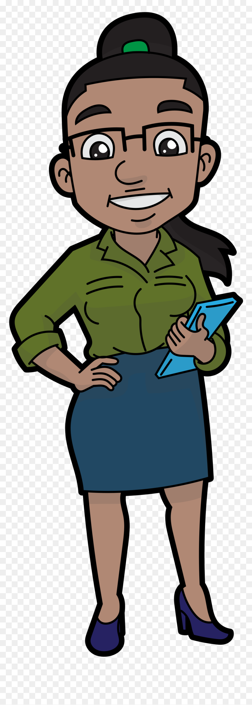 Cartoon Business Woman Png, Transparent Png - business woman png