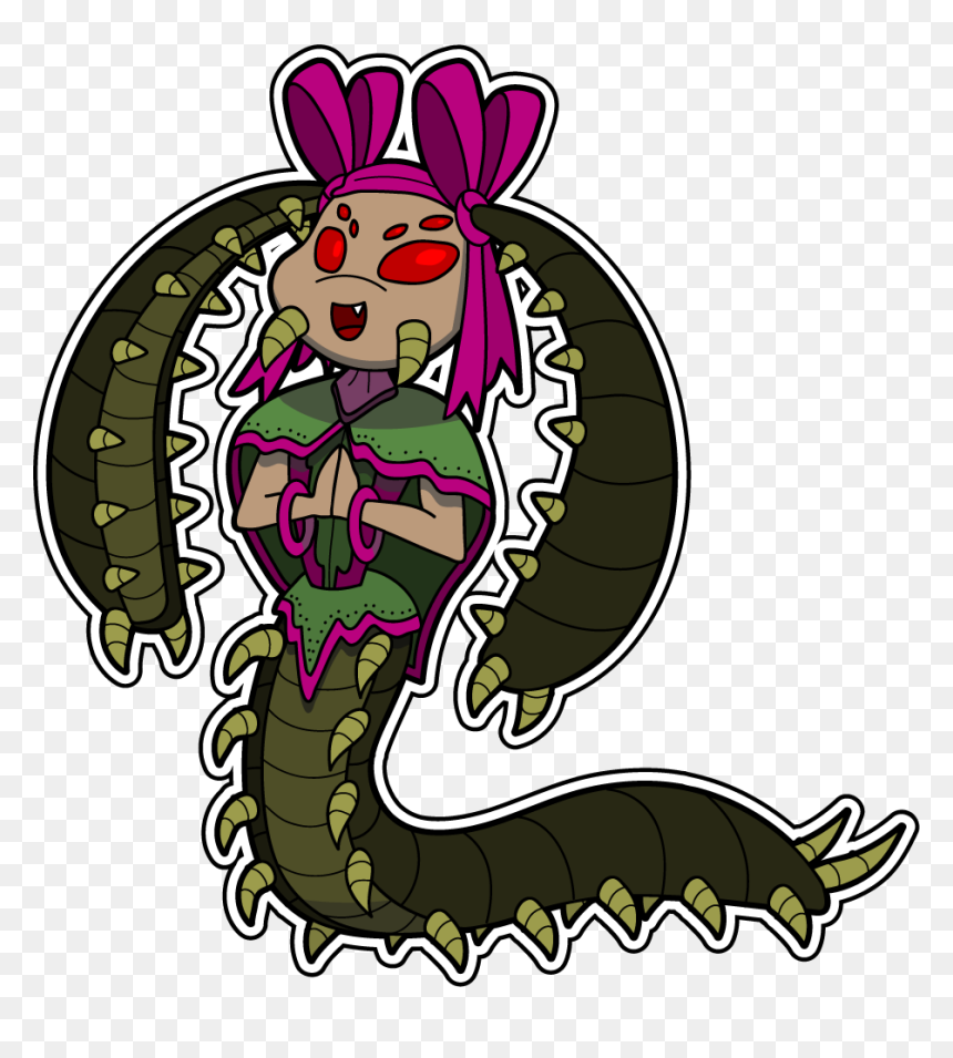 Eggy Here Is A Cute Centipede Girl I Dunno, I Thought - Cute Centipede, HD Png Download - centipede png