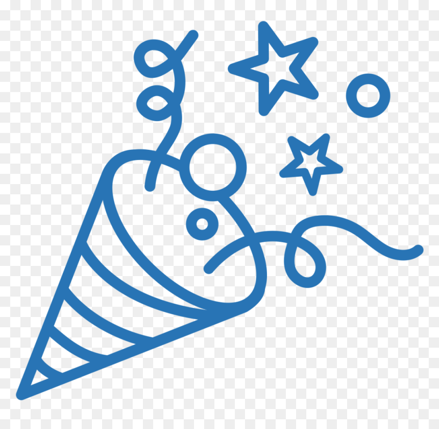 Black And White Confetti Popper Png , Png Download - Party Instagram Highlight Cover, Transparent Png - celebrate png