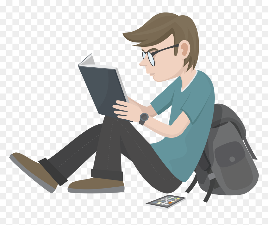 We Therefore Have A Full-time Libras Interpreter In - Writing A Book Cartoon, HD Png Download - reading png