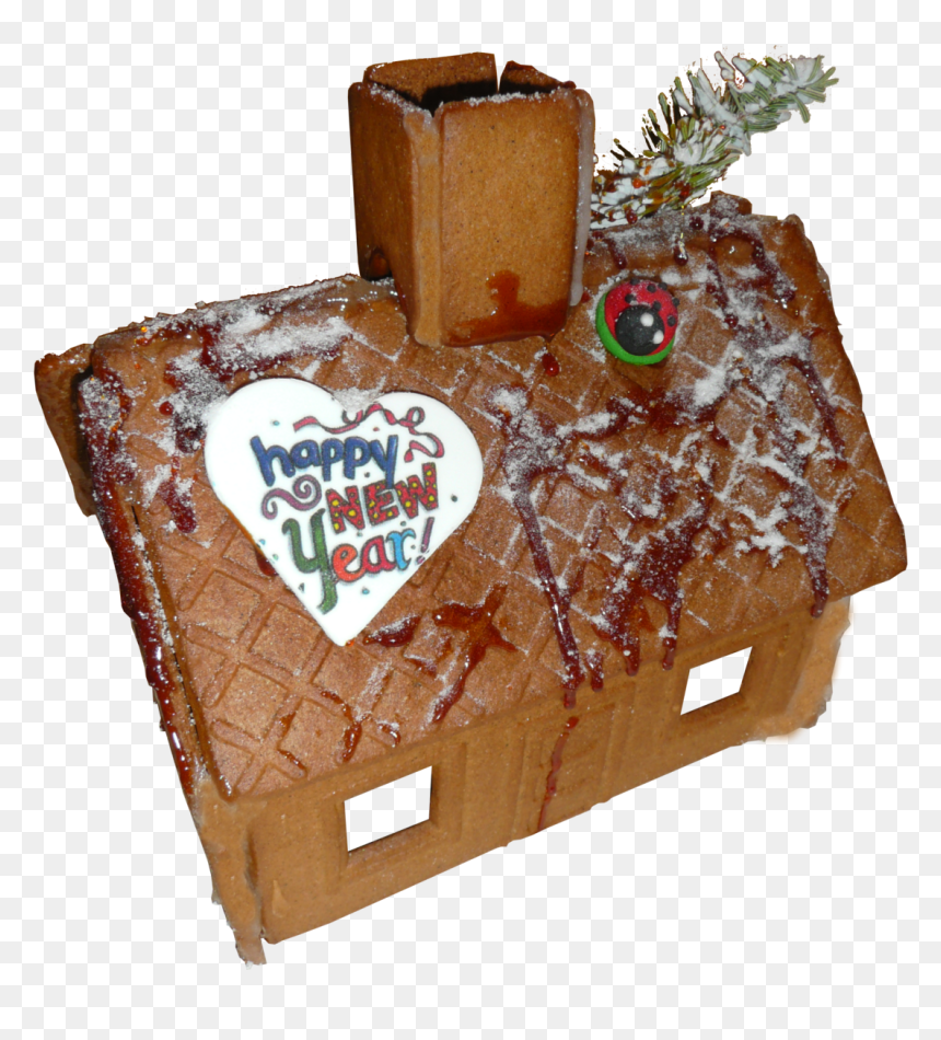 Happy New Year, HD Png Download - gingerbread house png