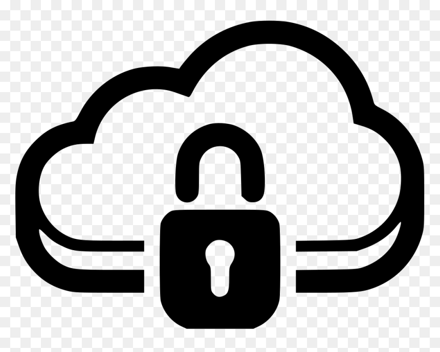 Online Cloud Encrypted Connection Safety Firewall - Cloud Connection Icon Png, Transparent Png - safety png