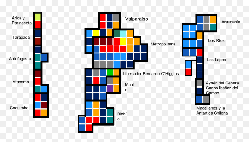 Cartograma De Camara De Diputados De Chile A Enero - Romare Bearden Park, HD Png Download - camara png