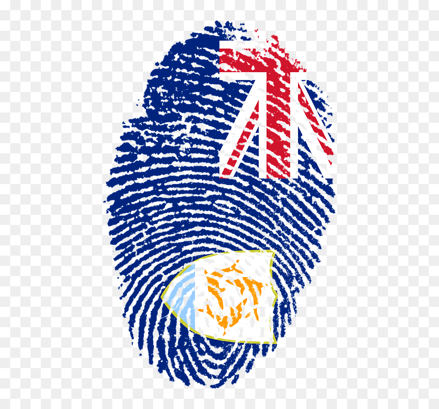 Anguilla Flag Fingerprint - St Kitts Flag Fingerprint, HD Png Download - thumbprint png