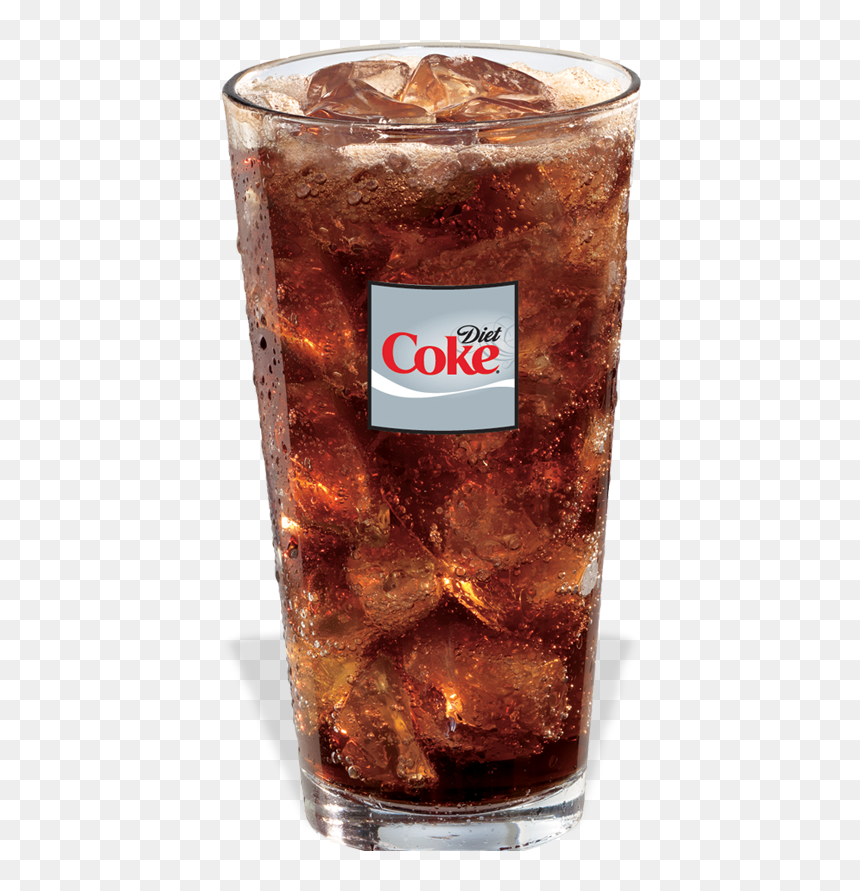 Glass Of Diet Coke, HD Png Download - diet coke png