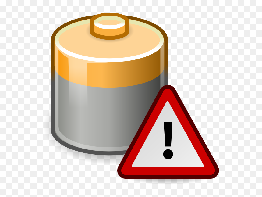 Battery Caution Svg Clip Arts - Traffic Control Sign Icons, HD Png Download - caution png