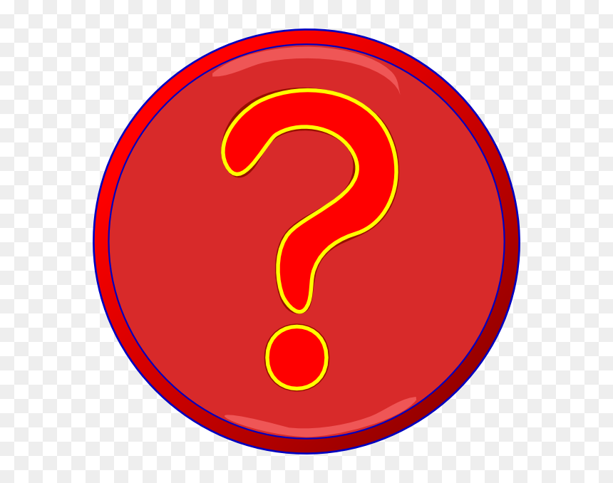 Original Png Clip Art File Red Question Mark Inside - Circle, Transparent Png - red question mark png
