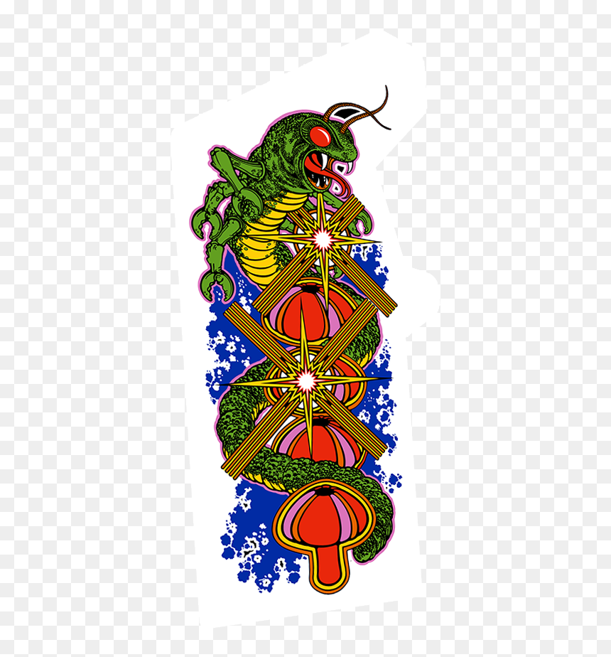 Side Art Centipede Arcade, HD Png Download - centipede png