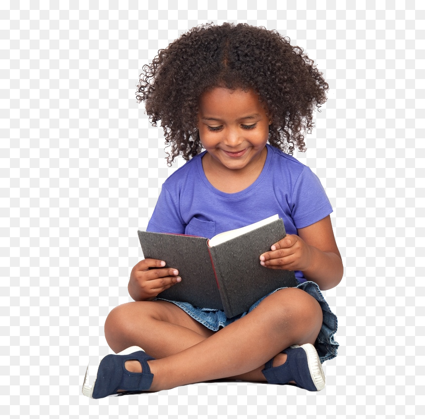 Disabled Black History - Black Child With Book, HD Png Download - reading png