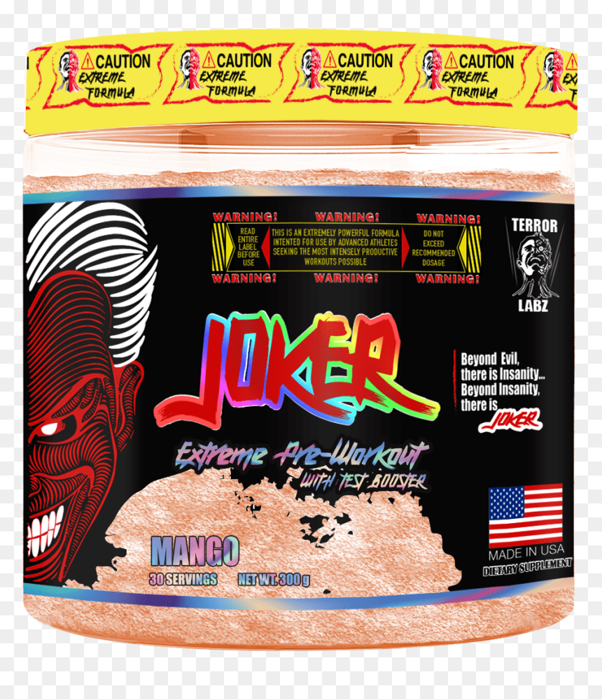 Terror Labz Joker Pre Workout, HD Png Download - workout png