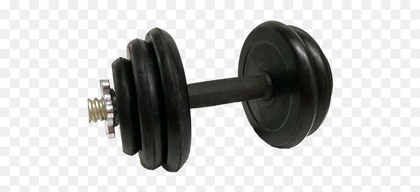 9kg Rubber Dumbell - Dumbbell, HD Png Download - dumbell png