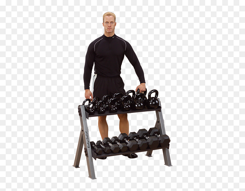 Body Solid Kettlebell Rack, HD Png Download - dumbell png