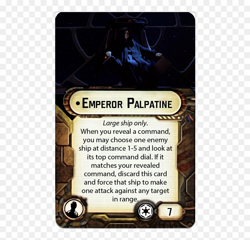 Palpatine - Star Wars Armada Palpatine, HD Png Download - emperor palpatine png