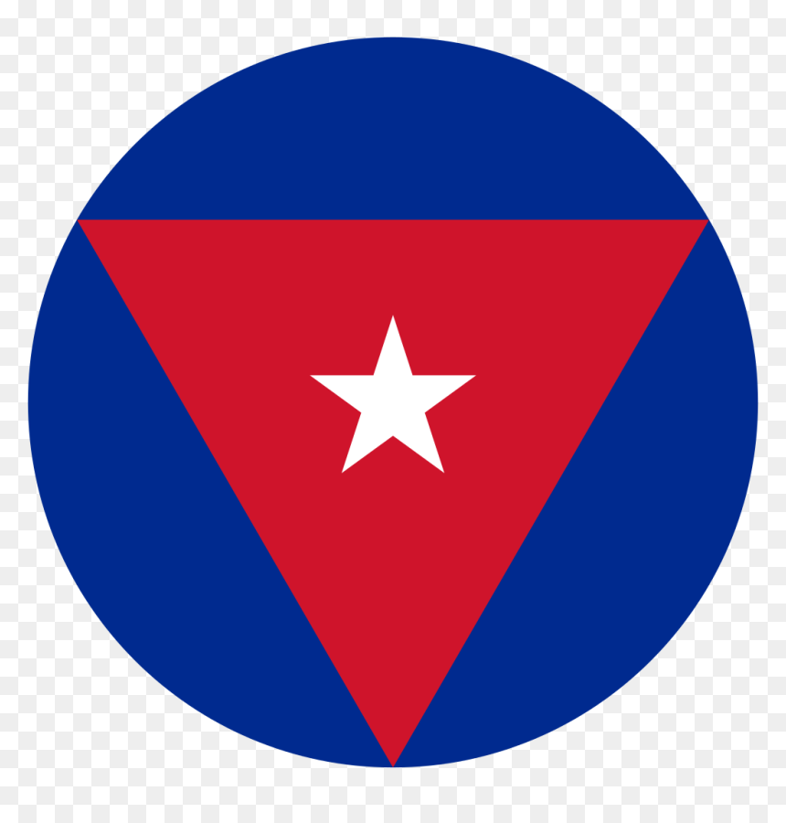 Cuban Air Force Roundel, HD Png Download - cuba flag png