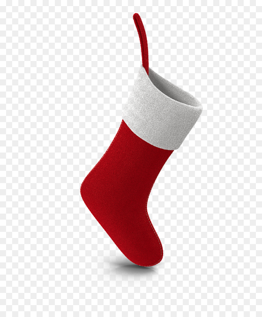Christmas Stocking Sock - Transparent Background Christmas Stocking, HD Png Download - stocking png
