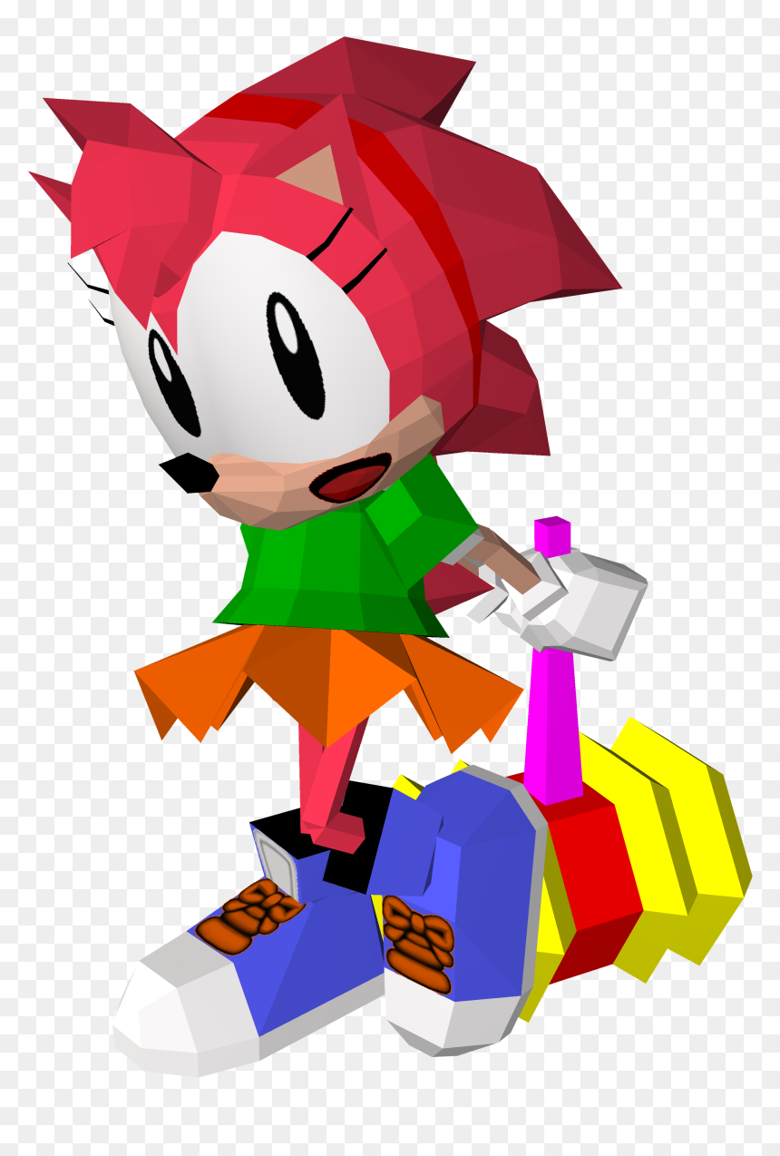 Universe Of Smash Bros Lawl - Amy Rose Sonic R, HD Png Download - amy rose png