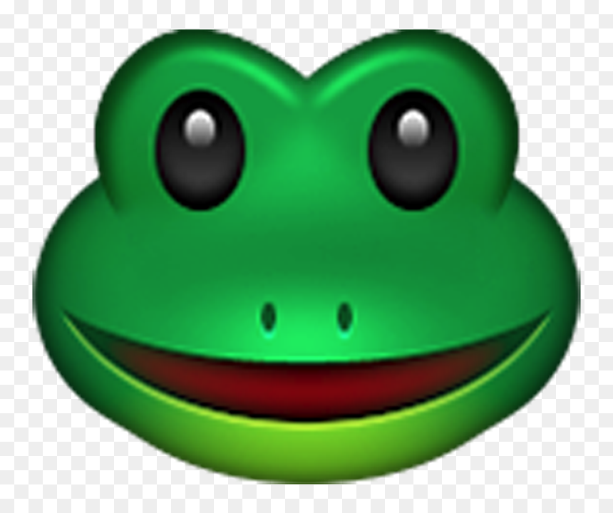 Swallow The Frog - Iphone Frog Emoji, HD Png Download - wet emoji png