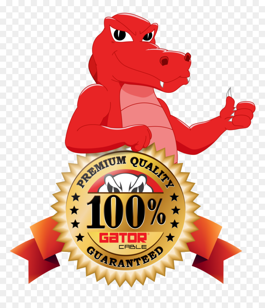 Photo Gator Cable Quality Seal With Gator , Png Download - 25th Anniversary Logo Png, Transparent Png - gator png