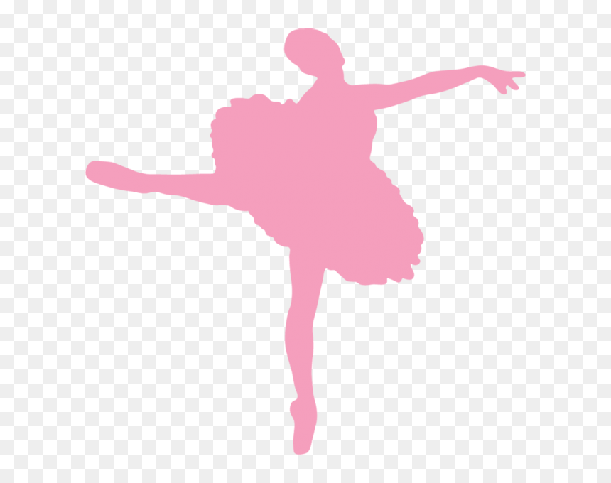 Ballet Dancer Silhouette Ballet Shoe - Pink Ballet Dancer Silhouette, HD Png Download - ballerina png