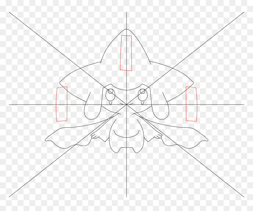 How To Draw Pokemon Jirachi Step - Drawing, HD Png Download - jirachi png