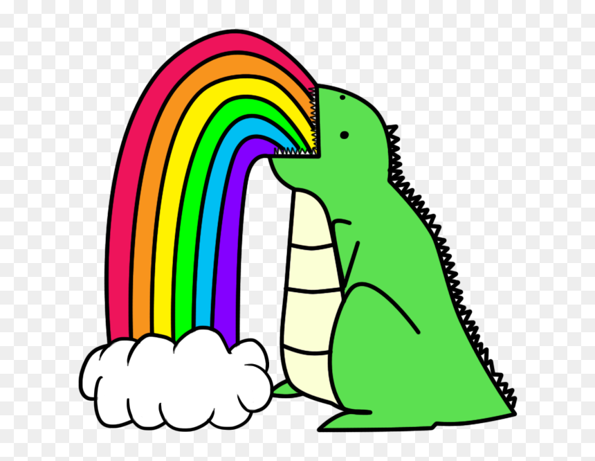 Puke Rainbows Png - Rainbow Dinosaurs, Transparent Png - rainbow.png